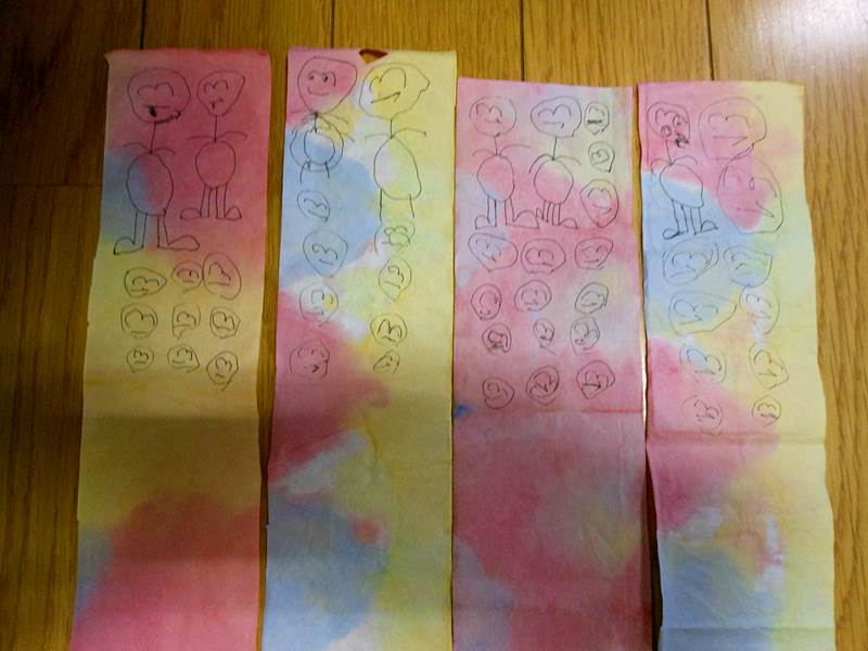 子供たちの短冊
